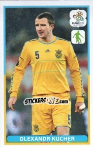 Sticker Olexandr Kucher - UEFA Euro Poland-Ukraine 2012. Dutch edition - Panini