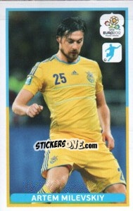 Cromo Artem Milevskiy - UEFA Euro Poland-Ukraine 2012. Dutch edition - Panini