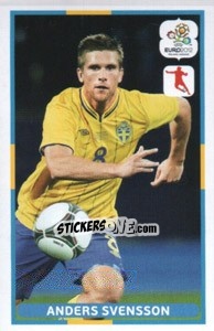 Sticker Anders Svensson - UEFA Euro Poland-Ukraine 2012. Dutch edition - Panini