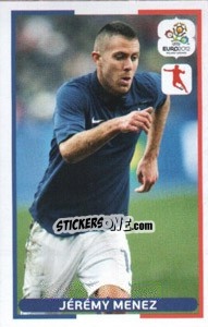 Sticker Jeremy Menez - UEFA Euro Poland-Ukraine 2012. Dutch edition n. 105 - Panini