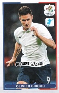 Sticker Olivier Giroud - UEFA Euro Poland-Ukraine 2012. Dutch edition n. 108 - Panini
