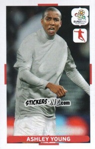 Sticker Ashley Young - UEFA Euro Poland-Ukraine 2012. Dutch edition n. 112 - Panini