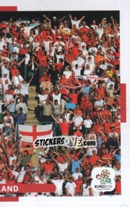 Sticker England Fan'S Foto (2 For 2) - UEFA Euro Poland-Ukraine 2012. Dutch edition n. 114 - Panini