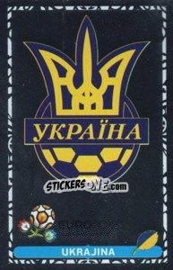 Sticker Ukrajina - UEFA Euro Poland-Ukraine 2012. Dutch edition - Panini