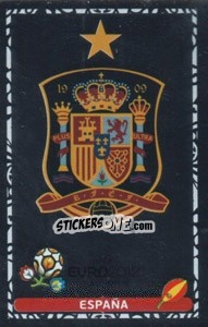 Sticker Espana - UEFA Euro Poland-Ukraine 2012. Dutch edition - Panini