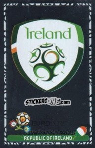 Sticker Republic of Ireland - UEFA Euro Poland-Ukraine 2012. Dutch edition - Panini