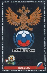 Sticker Rossija - UEFA Euro Poland-Ukraine 2012. Dutch edition - Panini