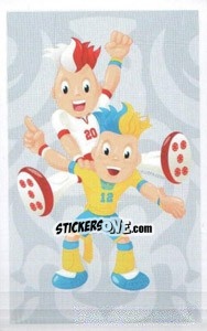 Sticker Official Mascot - UEFA Euro Poland-Ukraine 2012. Dutch edition - Panini