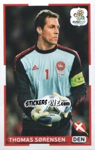 Figurina Thomas Sørensen (DEN) - UEFA Euro Poland-Ukraine 2012. Dutch edition - Panini