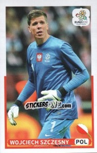 Sticker Wojciech Szczesny (POL) - UEFA Euro Poland-Ukraine 2012. Dutch edition n. 141 - Panini