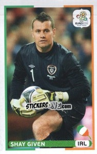Sticker Shay Given (IRL) - UEFA Euro Poland-Ukraine 2012. Dutch edition n. 142 - Panini