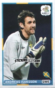 Sticker Andreas Isaksson (SWE) - UEFA Euro Poland-Ukraine 2012. Dutch edition - Panini
