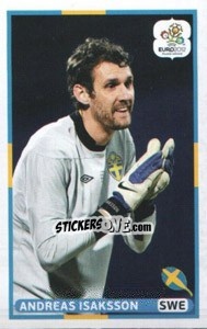 Sticker Andreas Isaksson (SWE) - UEFA Euro Poland-Ukraine 2012. Dutch edition n. 143 - Panini
