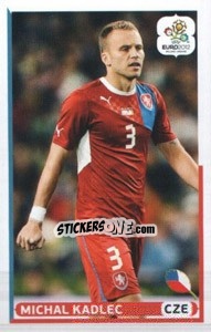 Sticker Michal Kadlec (CZE) - UEFA Euro Poland-Ukraine 2012. Dutch edition n. 145 - Panini