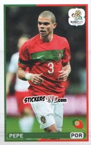 Sticker Pepe (POR) - UEFA Euro Poland-Ukraine 2012. Dutch edition n. 153 - Panini