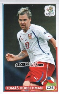 Sticker Tomáš Hübschman (CZE) - UEFA Euro Poland-Ukraine 2012. Dutch edition - Panini