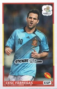 Sticker Cesc Fábregas (ESP) - UEFA Euro Poland-Ukraine 2012. Dutch edition n. 160 - Panini