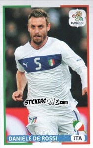 Sticker Daniele de Rossi (ITA) - UEFA Euro Poland-Ukraine 2012. Dutch edition n. 163 - Panini