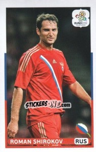 Sticker Roman Shirokov (RUS) - UEFA Euro Poland-Ukraine 2012. Dutch edition - Panini
