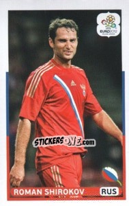 Sticker Roman Shirokov (RUS) - UEFA Euro Poland-Ukraine 2012. Dutch edition n. 164 - Panini