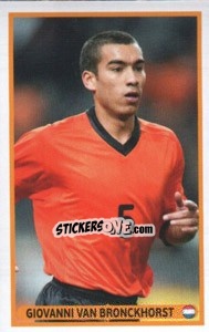 Sticker Giovanni van Bronckhorst - UEFA Euro Poland-Ukraine 2012. Dutch edition n. 166 - Panini