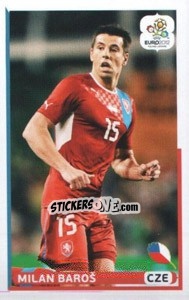 Sticker Milan Baroš (CZE) - UEFA Euro Poland-Ukraine 2012. Dutch edition - Panini