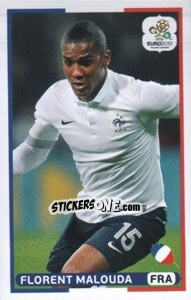 Sticker Florent Malouda (FRA) - UEFA Euro Poland-Ukraine 2012. Dutch edition n. 171 - Panini