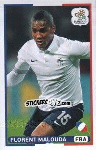 Cromo Florent Malouda (FRA) - UEFA Euro Poland-Ukraine 2012. Dutch edition - Panini