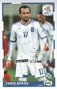 Figurina Fanis Gekas (GRE) - UEFA Euro Poland-Ukraine 2012. Dutch edition - Panini