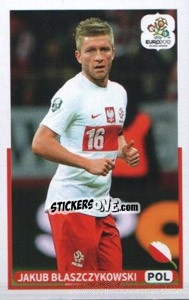 Sticker Jakub Blaszczykowski (POL) - UEFA Euro Poland-Ukraine 2012. Dutch edition - Panini
