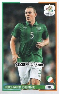 Figurina Richard Dunne (IRL) - UEFA Euro Poland-Ukraine 2012. Dutch edition - Panini