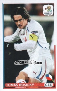 Sticker Tomáš Rosický (CZE) - UEFA Euro Poland-Ukraine 2012. Dutch edition n. 178 - Panini
