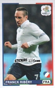 Sticker Franck Ribéry (FRA) - UEFA Euro Poland-Ukraine 2012. Dutch edition - Panini