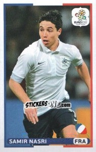 Sticker Samir Nasri (FRA) - UEFA Euro Poland-Ukraine 2012. Dutch edition n. 182 - Panini