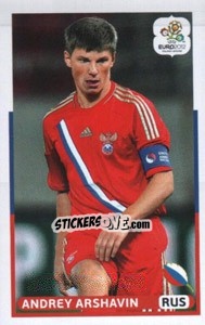 Sticker Andrey Arshavin (RUS) - UEFA Euro Poland-Ukraine 2012. Dutch edition - Panini