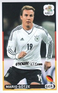 Sticker Mario Götze (GER) - UEFA Euro Poland-Ukraine 2012. Dutch edition n. 190 - Panini