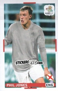 Sticker Phil Jones (ENG) - UEFA Euro Poland-Ukraine 2012. Dutch edition n. 192 - Panini