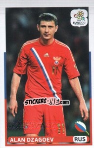 Sticker Alan Dzagoev (RUS) - UEFA Euro Poland-Ukraine 2012. Dutch edition - Panini