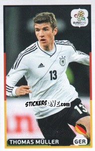 Sticker Thomas Müller (GER) - UEFA Euro Poland-Ukraine 2012. Dutch edition n. 201 - Panini