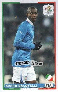 Sticker Mario Balotelli (ITA) - UEFA Euro Poland-Ukraine 2012. Dutch edition n. 205 - Panini