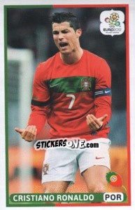 Sticker Cristiano Ronaldo (POR) - UEFA Euro Poland-Ukraine 2012. Dutch edition n. 206 - Panini