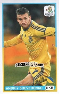 Sticker Andriy Shevchenko (UKR) - UEFA Euro Poland-Ukraine 2012. Dutch edition n. 209 - Panini