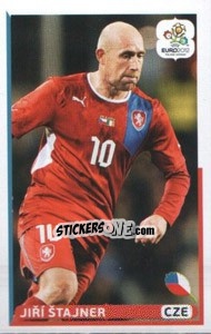 Sticker Jiří Štajner (CZE) - UEFA Euro Poland-Ukraine 2012. Dutch edition n. 212 - Panini