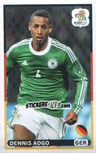 Sticker Dennis Aogo (GER) - UEFA Euro Poland-Ukraine 2012. Dutch edition n. 213 - Panini
