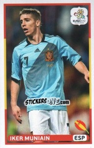 Sticker Iker Muniain (ESP) - UEFA Euro Poland-Ukraine 2012. Dutch edition n. 218 - Panini
