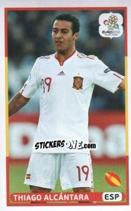Sticker Thiago Alcantara (ESP) - UEFA Euro Poland-Ukraine 2012. Dutch edition n. 219 - Panini