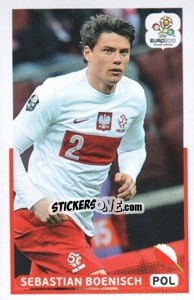 Sticker Sebastian Boenisch (POL) - UEFA Euro Poland-Ukraine 2012. Dutch edition - Panini