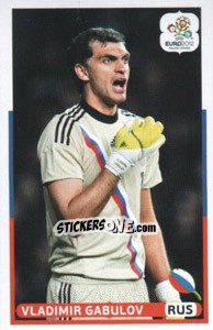 Sticker Vladimir Gabulov (RUS) - UEFA Euro Poland-Ukraine 2012. Dutch edition - Panini
