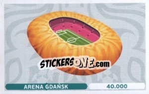 Sticker Arena Gdansk - UEFA Euro Poland-Ukraine 2012. Dutch edition - Panini