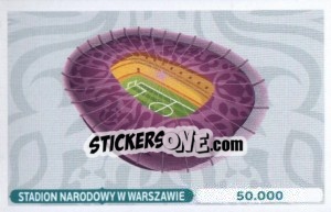 Sticker Stadion Narodowy w Warszawie - UEFA Euro Poland-Ukraine 2012. Dutch edition n. 235 - Panini